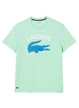 Camiseta Lacoste Regular Fit para Hombre Verde