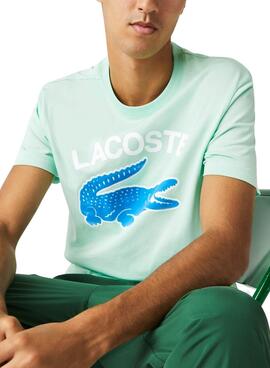 Camiseta Lacoste Regular Fit para Hombre Verde