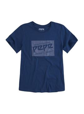Camiseta Pepe Jeans 45TH Azul Mujer