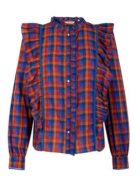 Camisa Naf Naf Cuadros para Mujer Multicolor