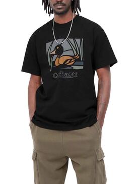 Camiseta Carhartt Duck Pond para Hombre Negra