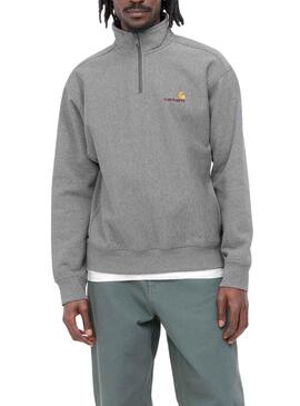 Sudadera Carhartt American Script para Hombre Gris