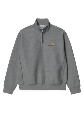 Sudadera Carhartt American Script para Hombre Gris