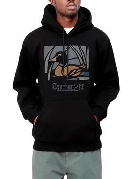 Sudadera Carhartt Duck Pond para Hombre Negra