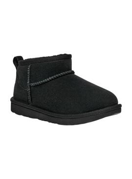 Botas Ugg Classic Ultra Mini Para Niña Negras