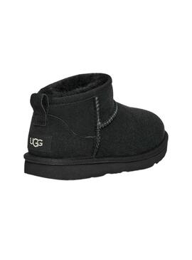 Botas Ugg Classic Ultra Mini Para Niña Negras