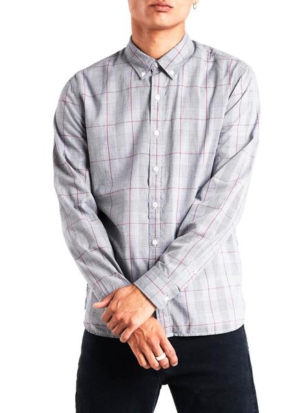 Camisa Levis Pacific Check Gris Hombre