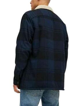 Chaqueta Jack And Jones Cuadros para Hombre Marina