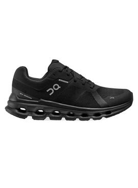 Zapatillas On Cloudrunner Waterproof Negro Mujer