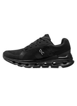 Zapatillas On Cloudrunner Waterproof Negro Mujer