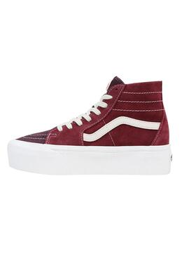 Zapatillas Vans SK8-Hi Granate Para Mujer