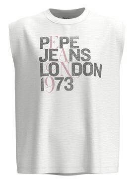 Camiseta Pepe Jeans Lidia Blanca para Mujer