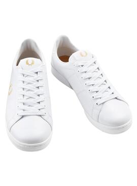 Zapatillas Fred Perry Piel para Hombre Blancas