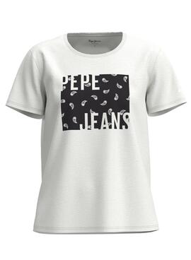 Camiseta Pepe Jeans Lucie Blanca para Mujer