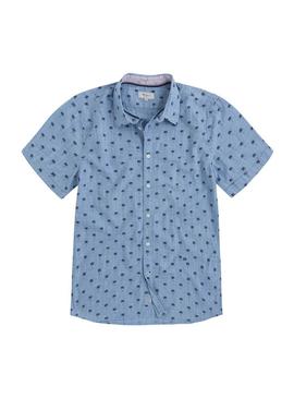 Camisa Pepe Jeans Trace Azul Hombre