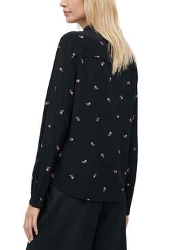 Camisa Pepe Jeans Priscila Paisley Negra Mujer