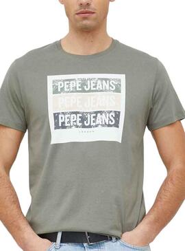 Camiseta Pepe Jeans Acee Verde para Hombre