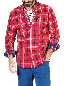 Camisa El Ganso Tartan Marinero Rojo