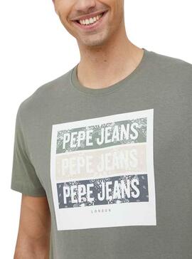 Camiseta Pepe Jeans Acee Verde para Hombre