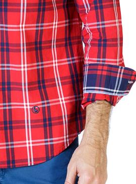 Camisa El Ganso Tartan Marinero Rojo