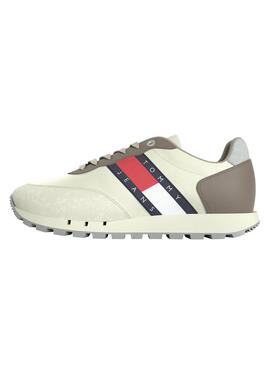 Zapatillas Tommy Jeans Leather Runner Blancas 