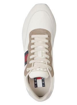 Zapatillas Tommy Jeans Leather Runner Blancas 