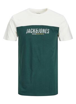 Camiseta Jack And Jones Edan Blocking Verde
