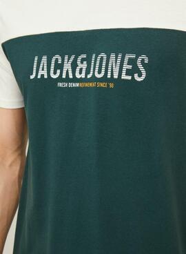 Camiseta Jack And Jones Edan Blocking Verde