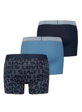 Pack 3 Calzoncillos Levis Giftbox Marino Hombre