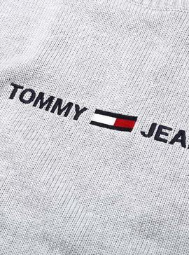 Jersey Tommy Jeans Gris para Hombre