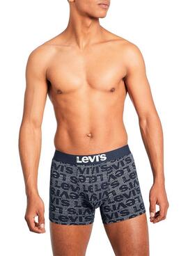 Pack 3 Calzoncillos Levis Giftbox Marino Hombre