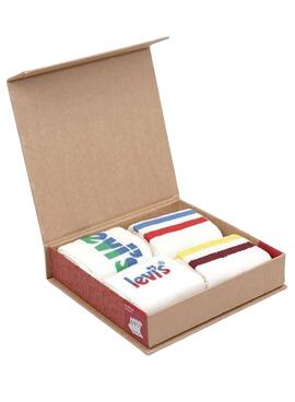 Calcetines Levis Pack 4 Giftbox Blancos Hombre