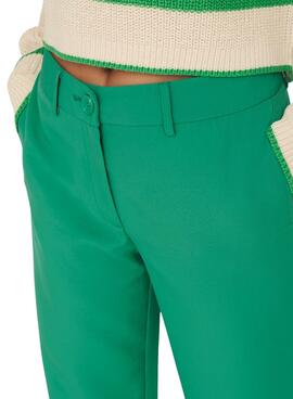 Pantalón Only Lana Berry Mid Verde para Mujer