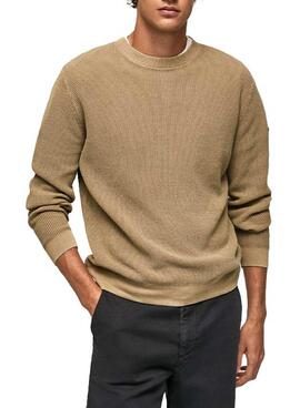 Jersey Pepe Jeans Daniel Textura Camel para Hombre