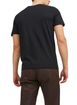 Camiseta Jack And Jones Corp Logo Negro Hombre