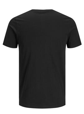 Camiseta Jack And Jones Corp Logo Negro Hombre