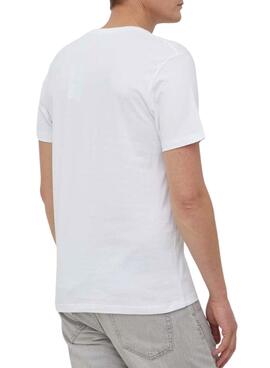 Camiseta Pepe Jeans Acee Logo Blanca Para Hombre