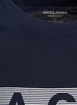 Camiseta Jack And Jones Corp Logo Marina Hombre