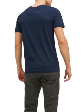 Camiseta Jack And Jones Corp Logo Slim Marina