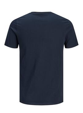 Camiseta Jack And Jones Corp Logo Slim Marina