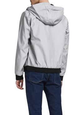 Chaqueta Jack And Jones Seam Capucha Gris Hombre