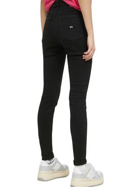 Pantalón Vaquero Tommy Jeans Sylvia Negro Mujer