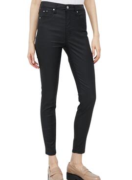 Pantalón Calvin Klein High Rise Super Negro Mujer