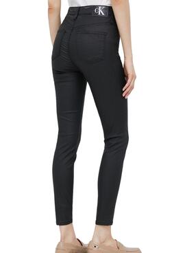 Pantalón Calvin Klein High Rise Super Negro Mujer