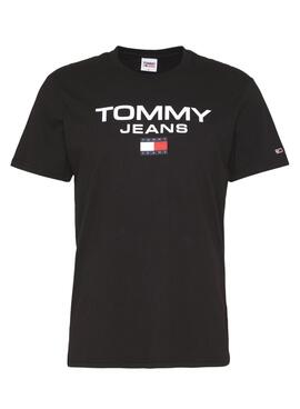 Camiseta Tommy Jeans Reg Entry Negra para Hombre