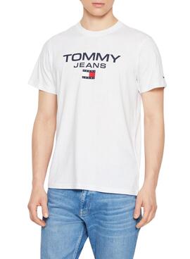 Camiseta Tommy Jeans Reg Entry Blanca para Hombre