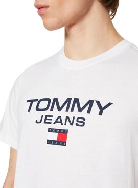 Camiseta Tommy Jeans Reg Entry Blanca para Hombre