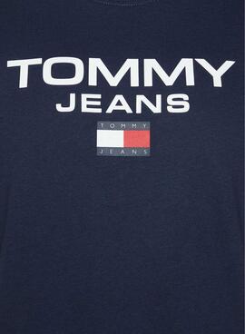 Camiseta Tommy Jeans Reg Entry Marina Para Hombre