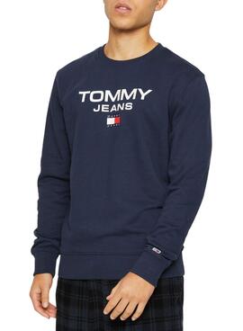 Sudadera Tommy Jeans Reg Entry Marina Hombre