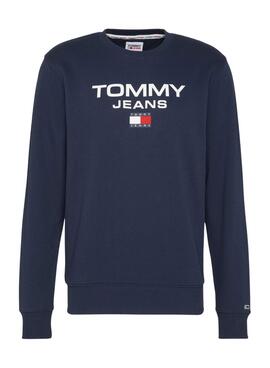 Sudadera Tommy Jeans Reg Entry Marina Hombre